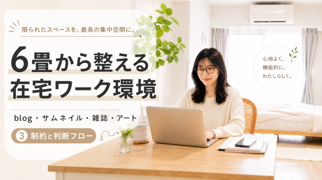 賃貸の在宅ワーク環境を6畳から整える｜3制約と判断フロー